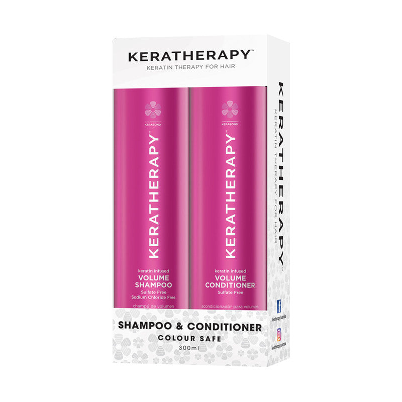 Keratherapy Keratin Infused Volume Shampoo & Conditioner Duo 2 x 300 ml - On Line Hair Depot