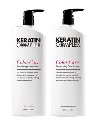 Keratin Complex Color Care Shampoo & Conditioner Duo 1lt with Pumps - On Line Hair Depot