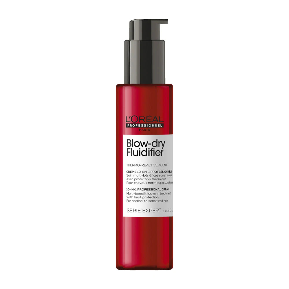 Loreal Blow-Dry Fluidifier Thermo-reactive agent 10-in1 cream - On Line Hair Depot