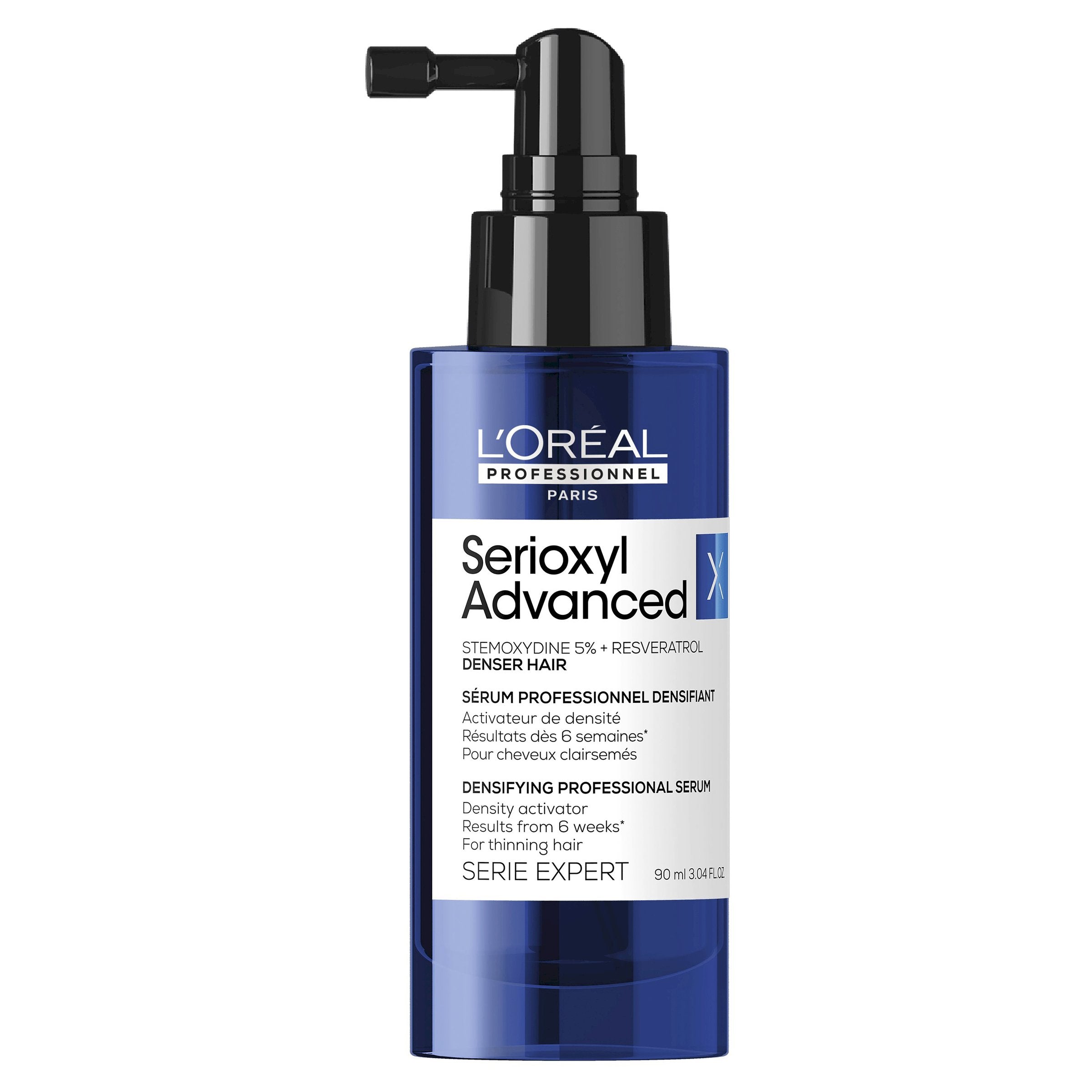Loreal Serioxyl Advanced Denser Hair Serum Stemoxydine 5% + resveratrol for Fuller Hair - On Line Hair Depot