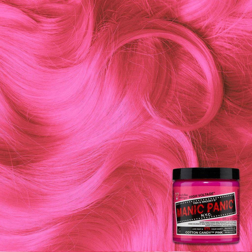 MANIC PANIC  Cotton Candy Pink HAIR DYE  118 ML - On Line Hair Depot