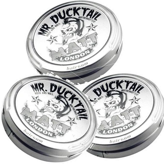 Mr Ducktail Hairgum Matte 3 x  40grams - On Line Hair Depot