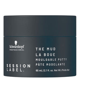 Schwarzkopf Session Label The Mud Shapes and defines hair Medium Hold 65ml - On Line Hair Depot