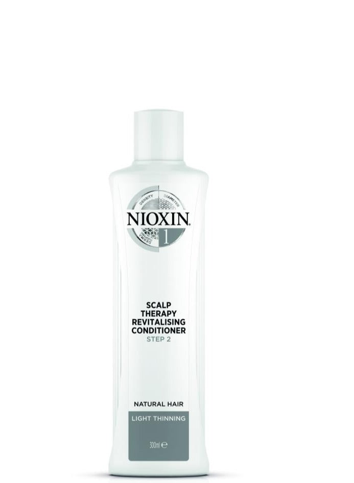 Nioxin System 1 Scalp Therapy Revitalizing Conditioner 300ml for natural hair with light thinning - On Line Hair Depot