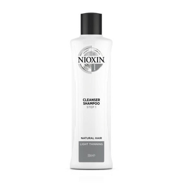 Nioxin System 1 Shampoo 300ml for natural hair with light thinning - On Line Hair Depot