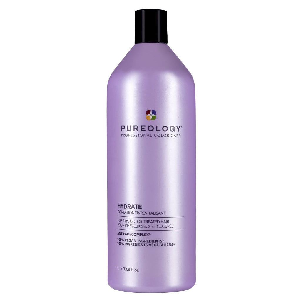Pureology Hydrate Conditioner 1lt nourishes normal to thick dry, color-treated hair - On Line Hair Depot