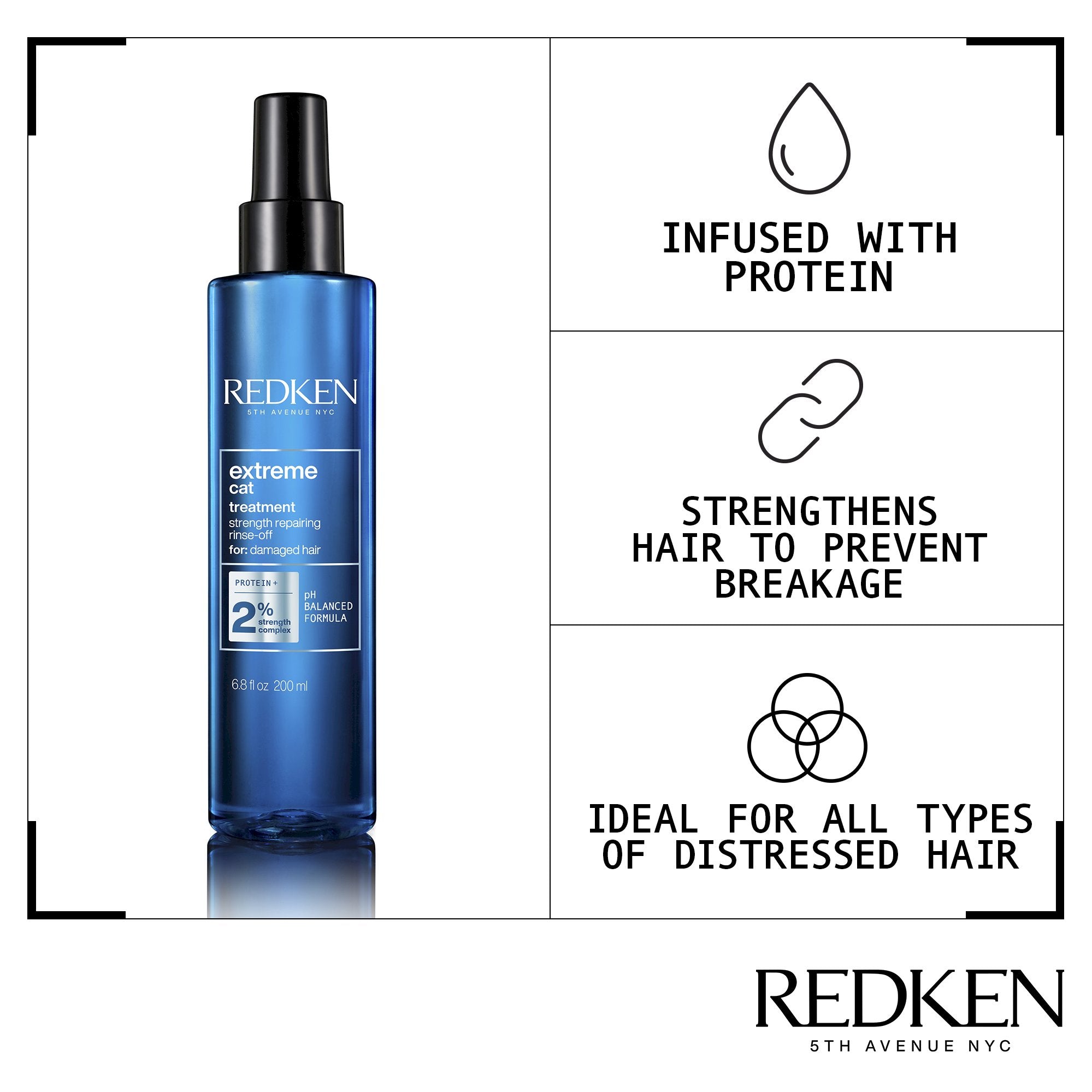 Redken Extreme CAT 200ml for Damaged Hair in Need of Strength and Repair - On Line Hair Depot