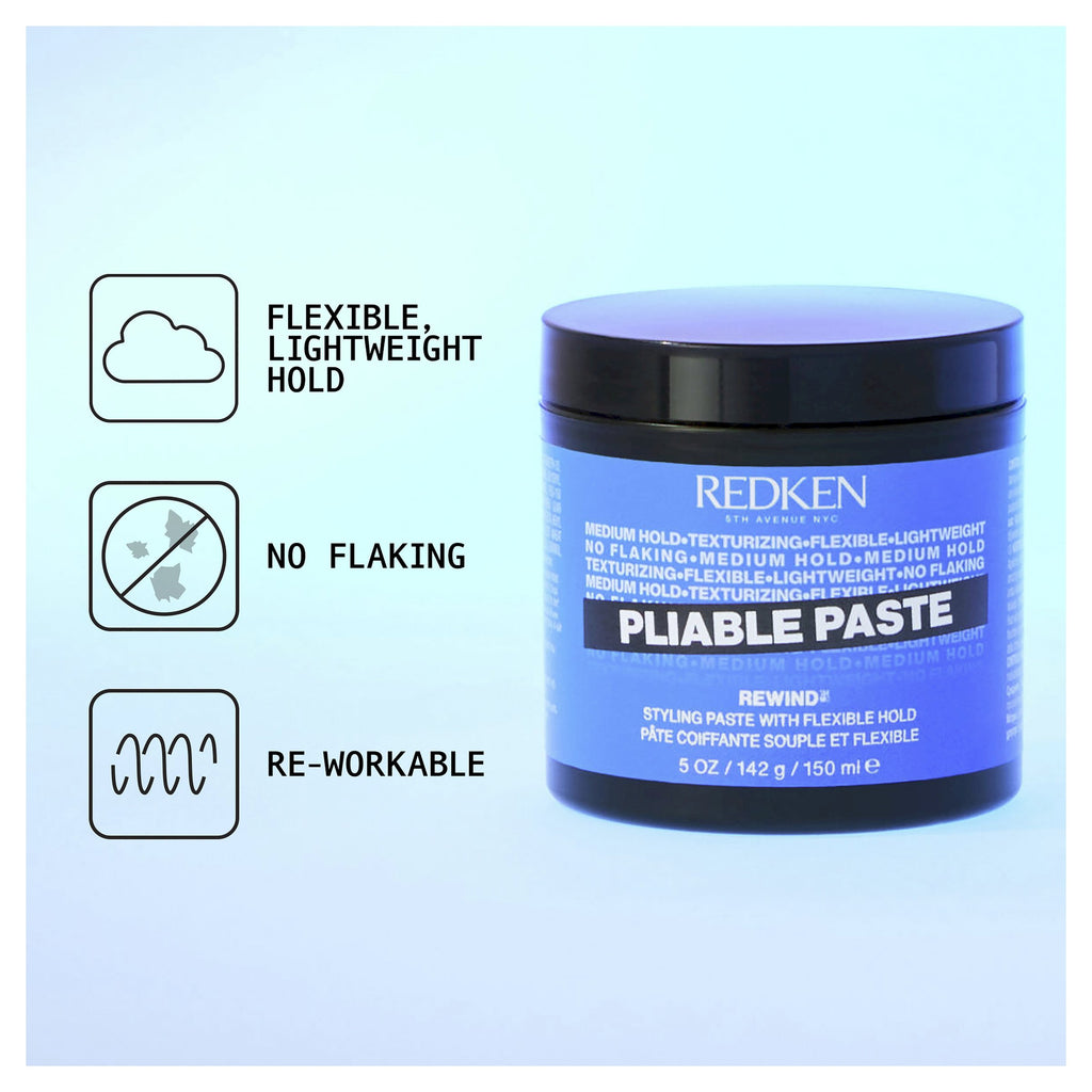 Redken Styling Rewind Pliable Paste - Texturizing Hair Paste 150ml - On Line Hair Depot