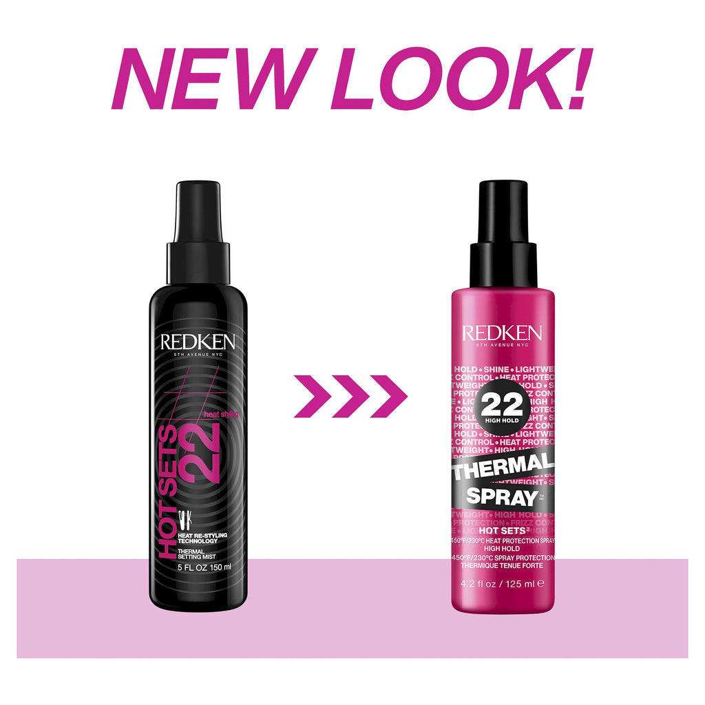 Redken Thermal Spray Hot Sets Heat Protection High Hold 22 - 125ml - On Line Hair Depot