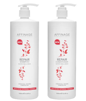 Affinage Professional Repair Shampoo & Conditioner 1lt Duo Bond Repair Therapy Affinage - On Line Hair Depot