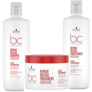 Schwarzkopf BC BONACURE Repair Rescue Shampoo Conditioner Treatment Trio Schwarzkopf Professional - On Line Hair Depot