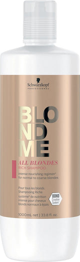 Schwarzkopf BLONDME All Blondes Rich Shampoo 1000ml - On Line Hair Depot