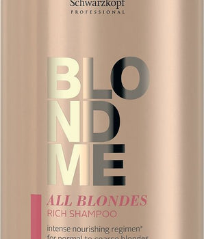 Schwarzkopf BLONDME All Blondes Rich Shampoo 1000ml Schwarzkopf BlondeMe - On Line Hair Depot