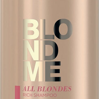 Schwarzkopf BLONDME All Blondes Rich Shampoo 1000ml Schwarzkopf BlondeMe - On Line Hair Depot