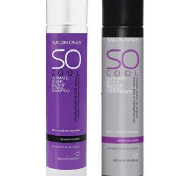 SO Salon Only SO Cool Duo Pack The ultimate silver blonde toning range SO Salon Only - On Line Hair Depot