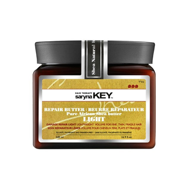 Saryna Key Damage LIGHT Pure African Shea Butter Treatment Mask 500ml lightweight volume - On Line Hair Depot