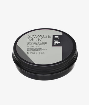 Muk Savage Styling Mud 95g Semi Matte Finish Strong Hold Muk Haircare - On Line Hair Depot