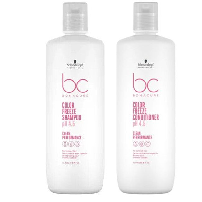 Schwarzkopf BC BONACURE Colour Freeze ph4.5 Shampoo & Conditioner 1 Litres DUO - On Line Hair Depot