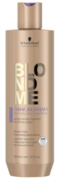 Schwarzkopf BLONDME Cool Blondes Neutralizing Shampoo 300ml - On Line Hair Depot