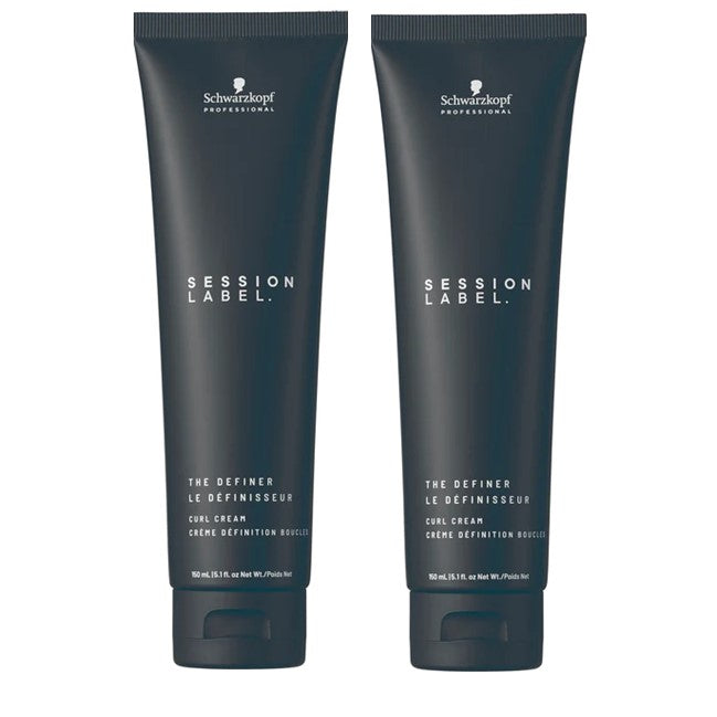 Schwarzkopf Session Label The Definer Shapes, Controls, Defines Curls 150ml x 2 - On Line Hair Depot