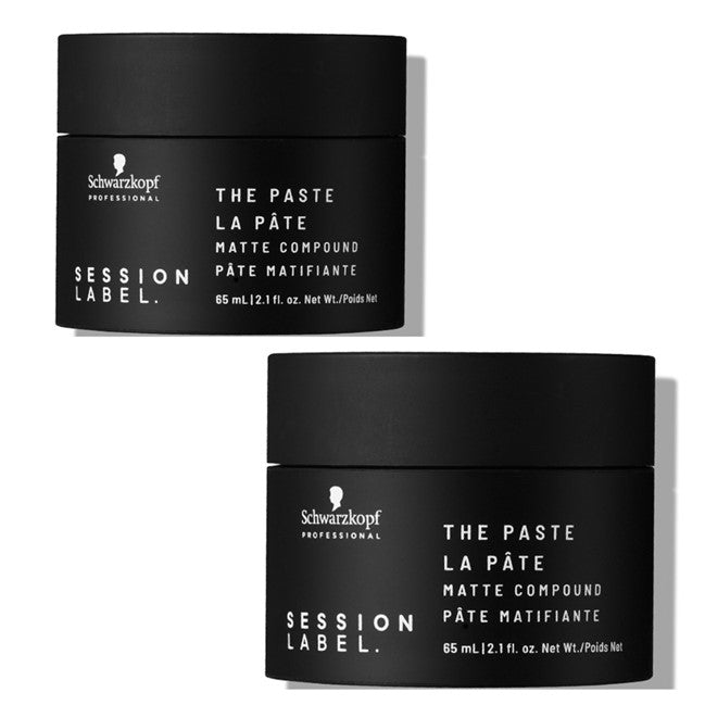 Schwarzkopf Session Label The Paste 65ml x 2 matte compound DUO - On Line Hair Depot