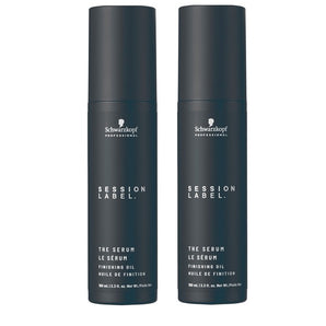 Schwarzkopf Session Label The Serum smooth and polish, whilst adding silky shine 100ml x 2 - On Line Hair Depot