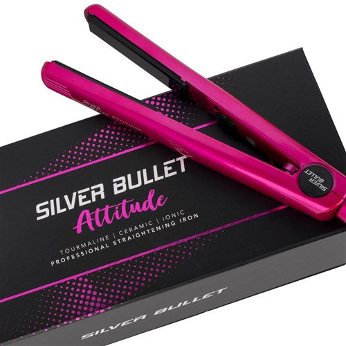 Silver Bullet ATTITUDE PINK Professional Hair Straightener - On Line Hair Depot