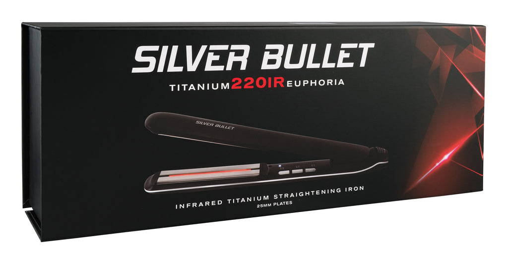 Silver Bullet Euphoria Infrared Hair Straightener Titanium 220 IR - 25mm - On Line Hair Depot