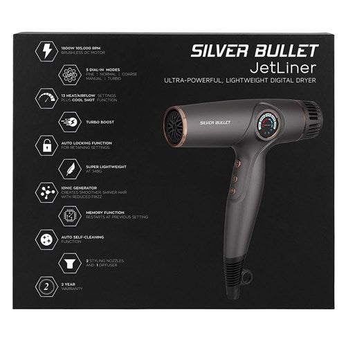 Silver Bullet Jetliner Hair Dryer - On Line Hair Depot