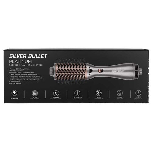 Silver Bullet Platinum Oval Hot Air Brush Medium - On Line Hair Depot