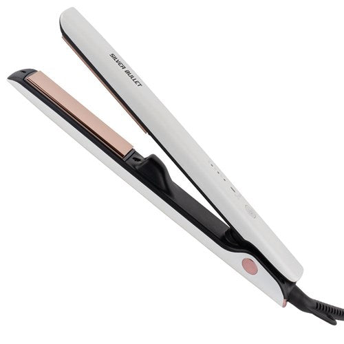 Silver Bullet Powerline Hair Straightener 25mm Titanium Plates White - On Line Hair Depot