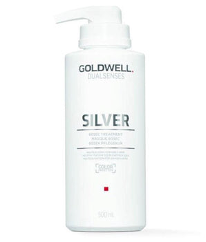 Goldwell Dualsenses Silver 60sec Treatment 500ml for neutralizing Grey Hair Goldwell Silver - On Line Hair Depot
