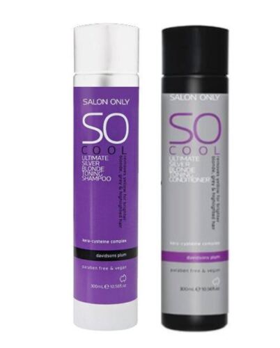 SO Cool Duo Pack Ultimate Silver Blonde toning range Paraben Free & Vegan - On Line Hair Depot