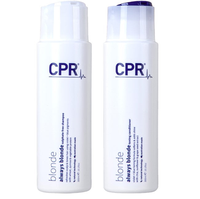 Vitafive CPR Always Blonde Toning Shampoo Conditioner 300ml and Treatment 170ml Trio - On Line Hair Depot