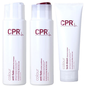 Vitafive CPR Colour Anti fade Shampoo Conditioner 300ml and Treatment 170ml Trio - On Line Hair Depot