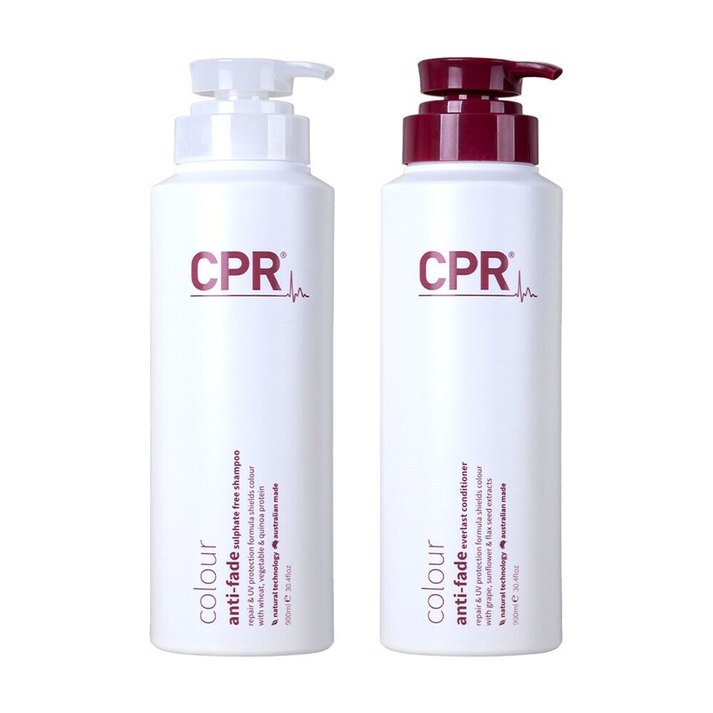 Vitafive CPR Colour Anti fade Shampoo Conditioner 900ml Duo - On Line Hair Depot