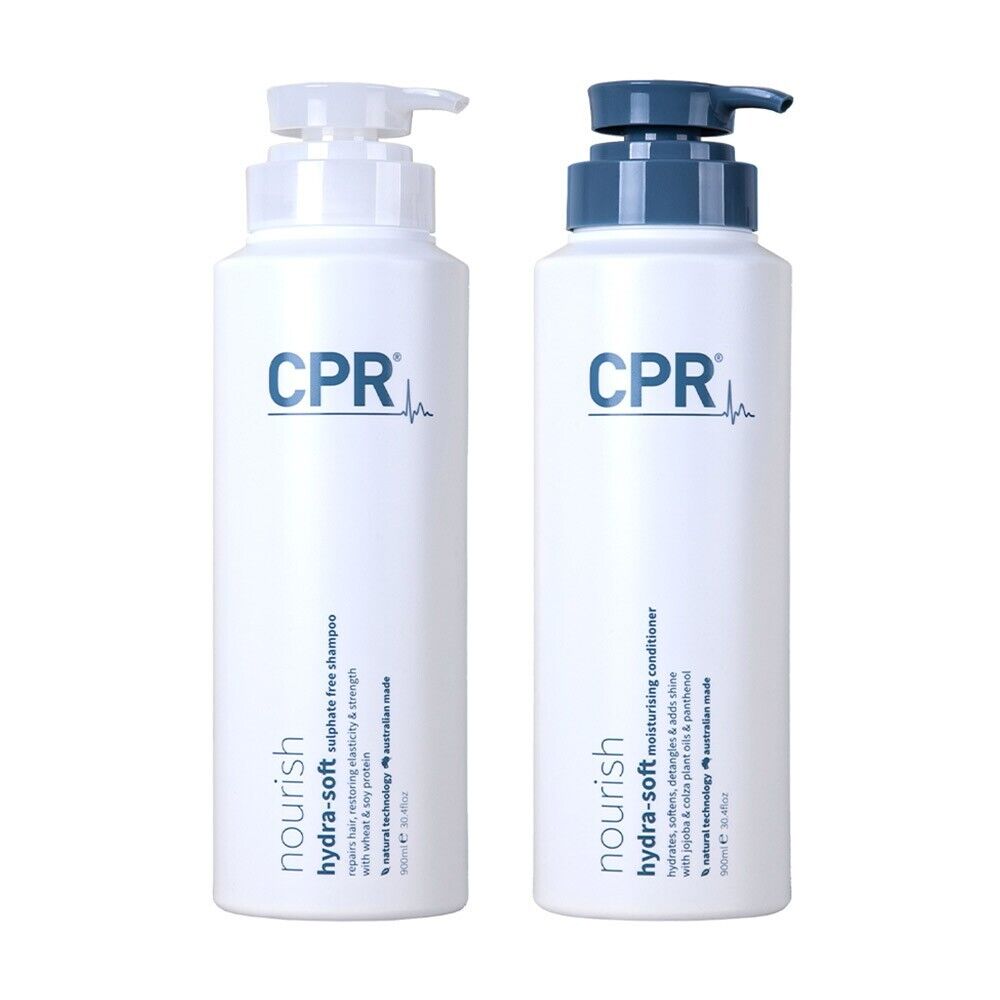 Vitafive CPR Nourish Hydra-Soft Duo Shampoo, Conditioner 900ml Duo - On Line Hair Depot