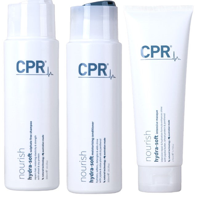 Vitafive CPR Nourish Hydra-Soft Shampoo, Conditioner & Treatment - On Line Hair Depot