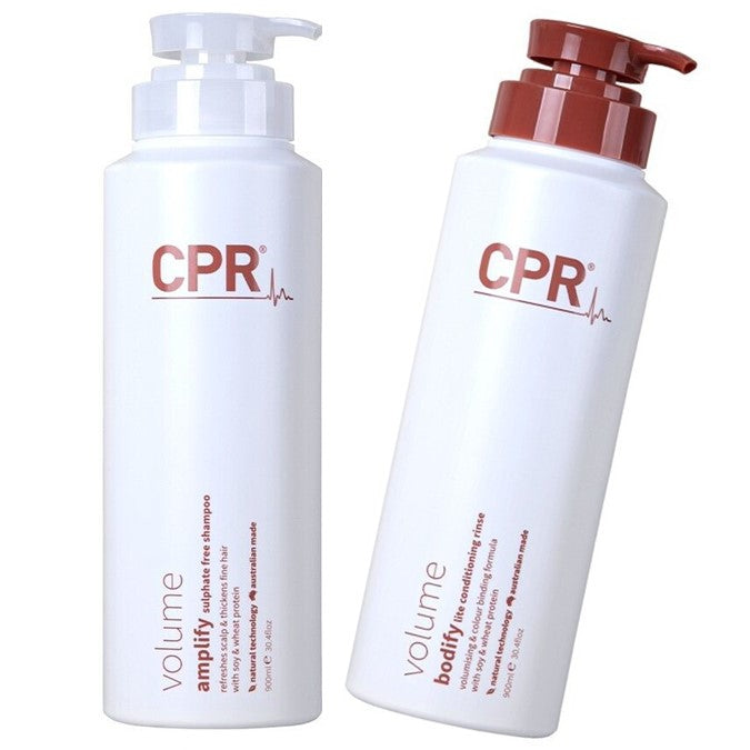 Vitafive CPR Volume Amplifying Shampoo and Bodify Conditioner 900ml Duo - On Line Hair Depot